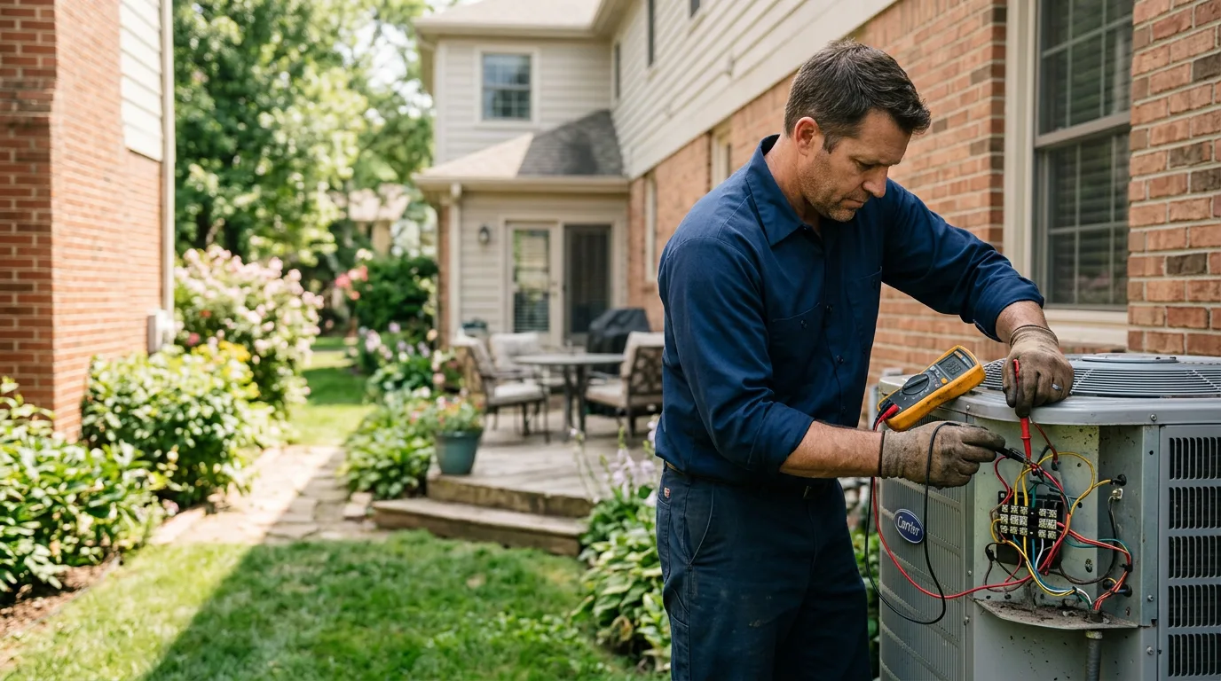 HVAC technician working near Buffalo, OK